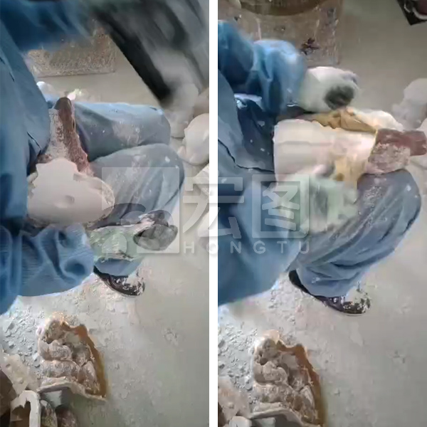 石膏娃娃硅胶模具脱模