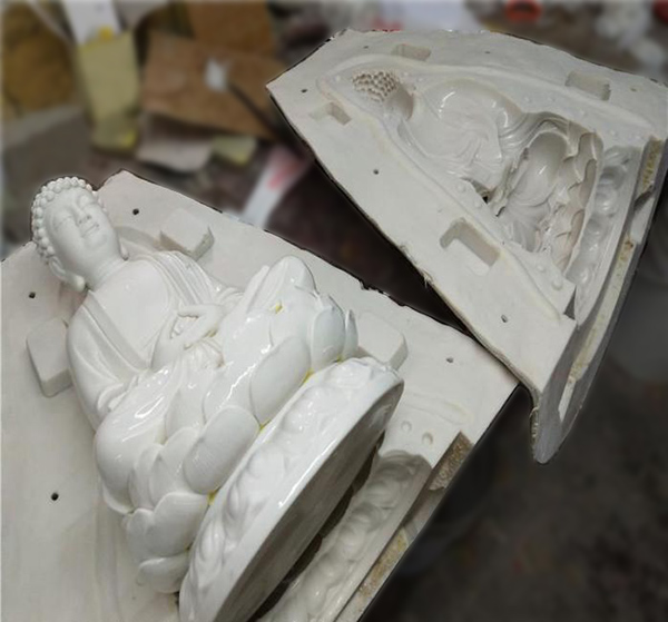 分片刷模树脂佛像硅胶模具