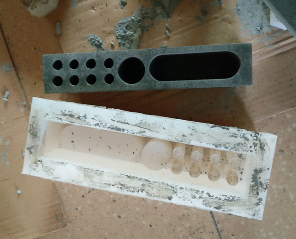 水泥工艺品笔筒硅胶模具