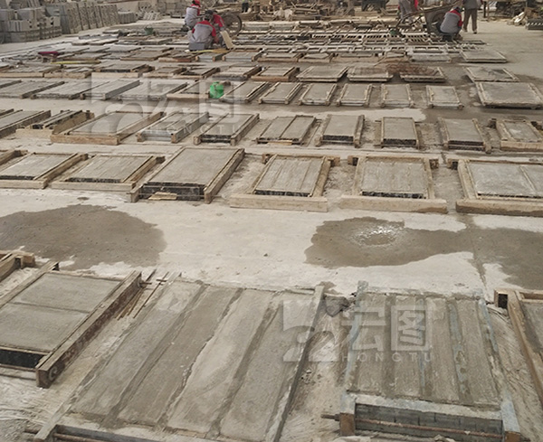 砂岩建材使用硅胶模具批量生产