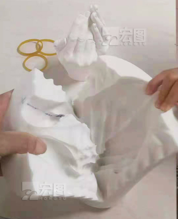 石膏双手艺术品硅胶模具