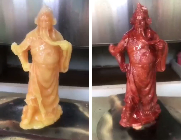 硅胶模具制作出来树脂工艺品